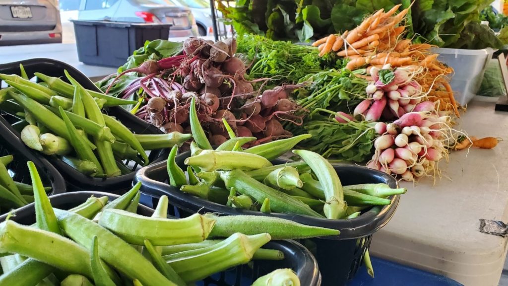 okra and carrots